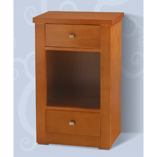 Brayden Studio Nachttisch Menodora mit 2 Schubladen & Bewertungen